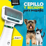 ¡Sécalo y Péinalo al Instante! Cepillo Secador 2 en 1 para Mascotas