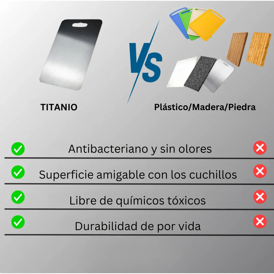 🌟 Tabla de Titanio – La Revolución Saludable en tu Cocina 🌟