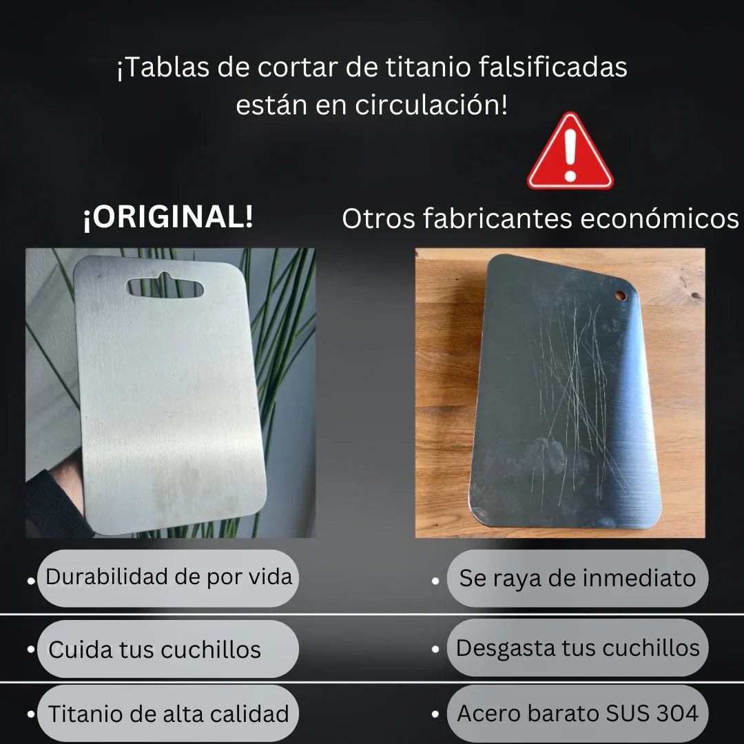 🌟 Tabla de Titanio – La Revolución Saludable en tu Cocina 🌟