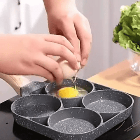 🍳✨ Sartén MultiChef 4 Puestos – Cocina Todo a la Vez y Sin Complicaciones